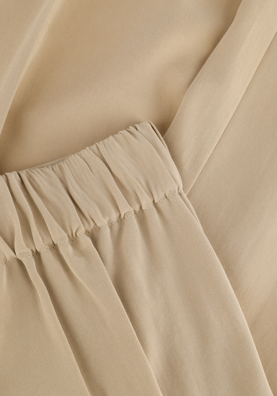 Braune SUMMUM Weite Hose TROUSERS TENCEL - large