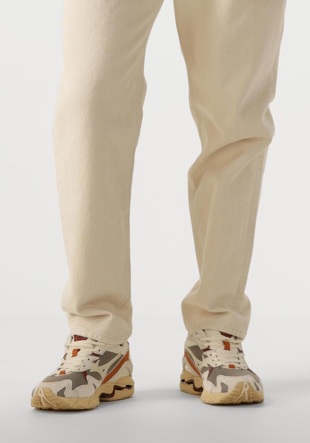 Beige MIZUNO Sneaker Low WAVE RIDER 10 PREMIUM HEREN - large