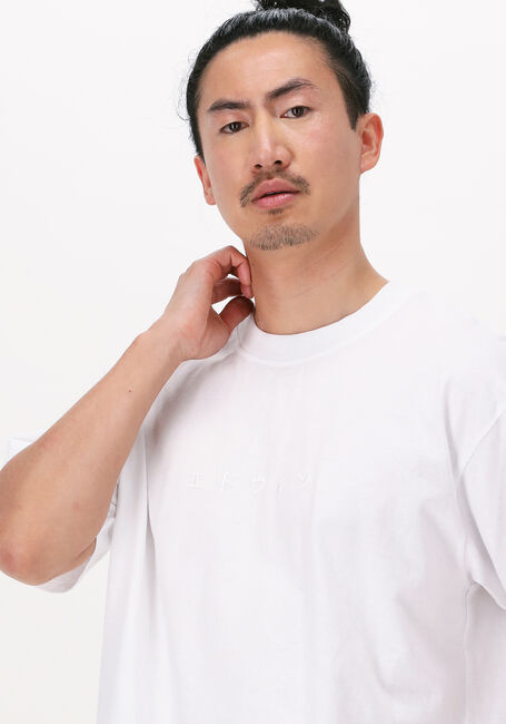 Weiße EDWIN T-shirt KATAKANA EMBROIDERY TS - large