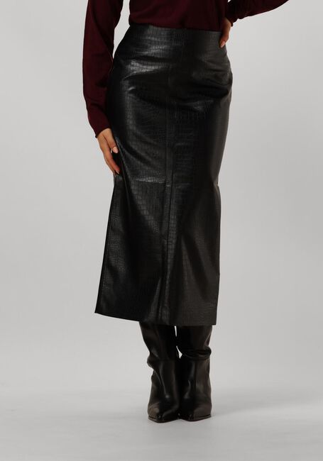 Schwarze BRUUNS BAZAAR Maxirock CROCO TUANELLA SKIRT - large