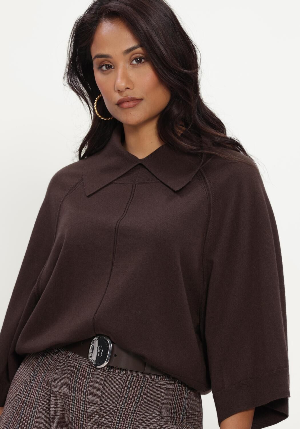 Braune CAROLINE BISS Pullover 4249 - large