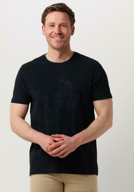 Blaue PME LEGEND T-shirt SHORT SLEEVE R-NECK PLAY MIX PIQUE - large