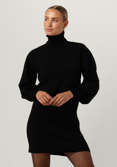 Schwarze Y.A.S. Minikleid YASFONNY LS ROLL NECK KNIT DRESS - large