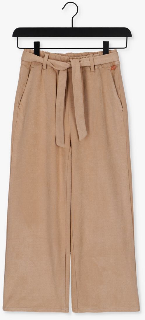 beige nobell schlaghose say palazzo pants with selffabric belt