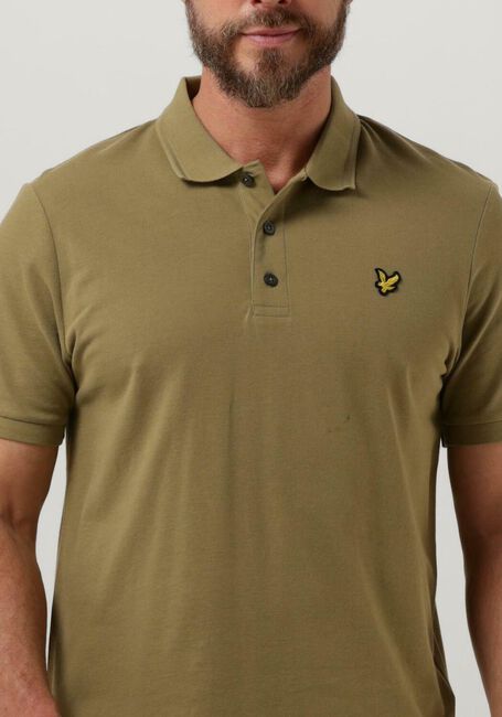Olive LYLE & SCOTT Polo-Shirt CREST TIPPED POLO SHIRT - large