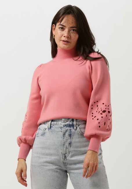 Hell-Pink OBJECT Rollkragenpullover OBJREYNARD L/S KNIT PULLOVER - large
