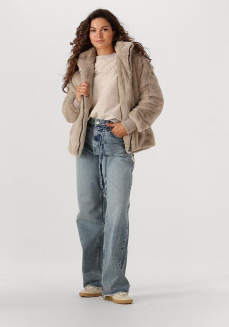 Beige MOSCOW Fake-Fur-Jack 08-08-EVELYN-3 - large
