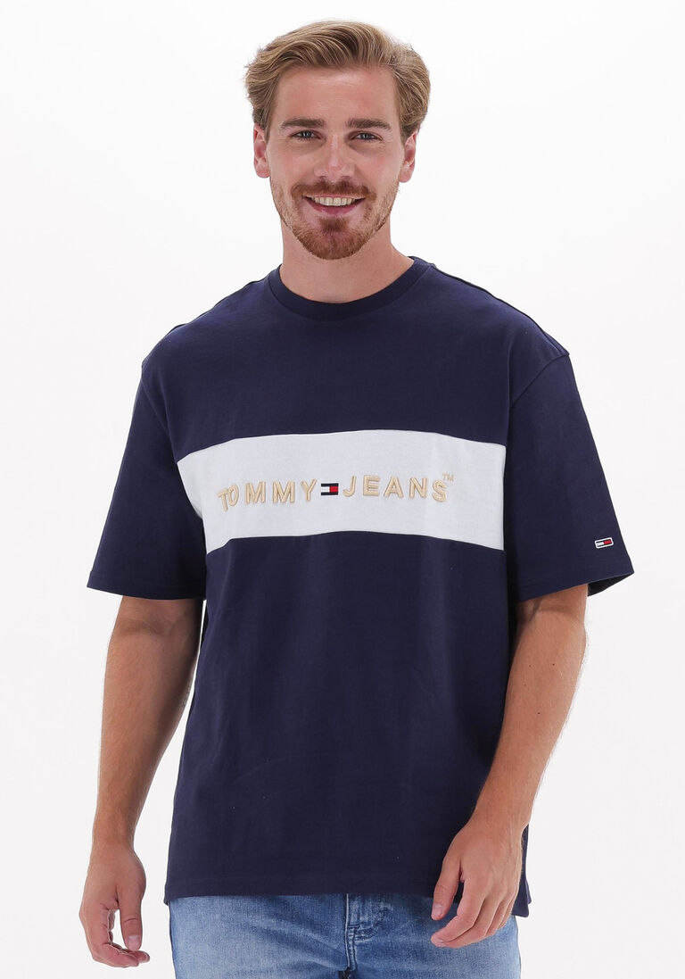 dunkelblau tommy jeans t-shirt tjm printed archive tee
