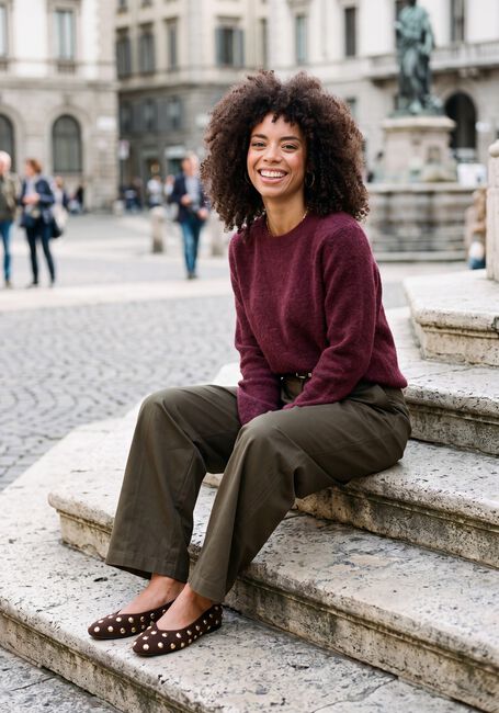 Olive MY ESSENTIAL WARDROBE Weite Hose MWGISVA KENDEL BARREL PANT - large