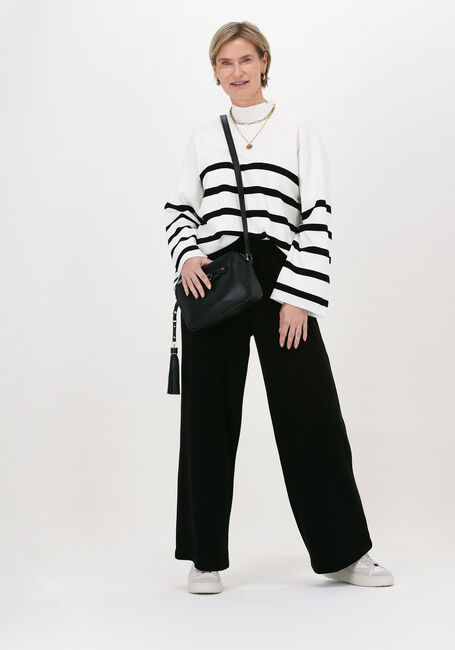 Ecru NEO NOIR Pullover ENA STRIPE KNIT BLOUSE - large