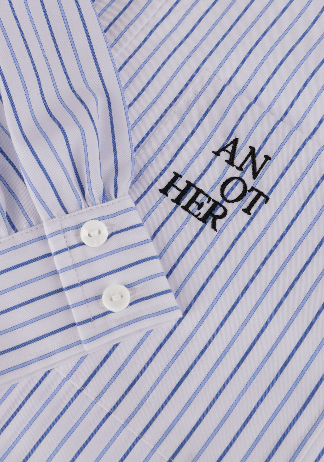 Blaue ANOTHER LABEL Blusen DIEGA SHIRT - large