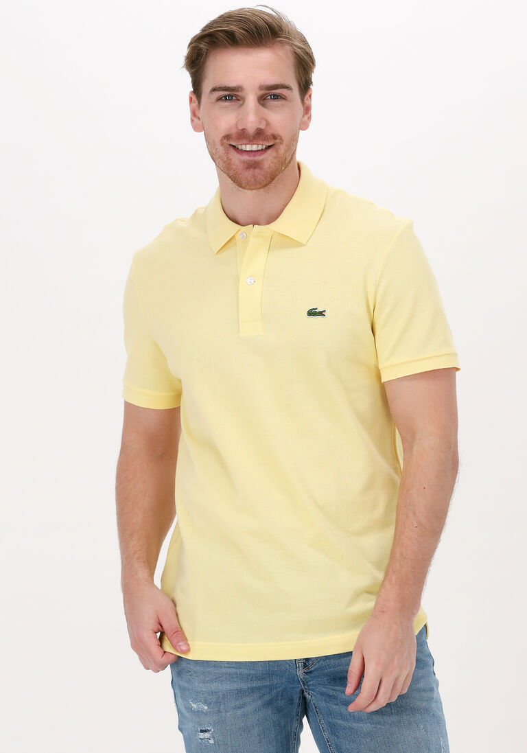gelbe lacoste polo-shirt 1hp3 men's s/s polo 1121