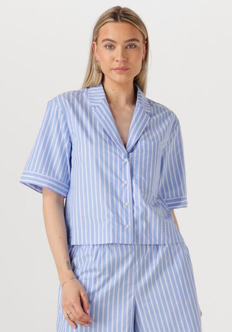 Hellblau ROUGE EDIT Blusen ROUSHONA 2/4 RESORT COLLAR SHIRT - large
