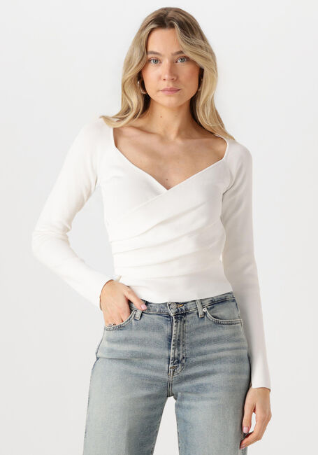 Weiße NEO NOIR Top ELAINA KNIT BLOUSE - large