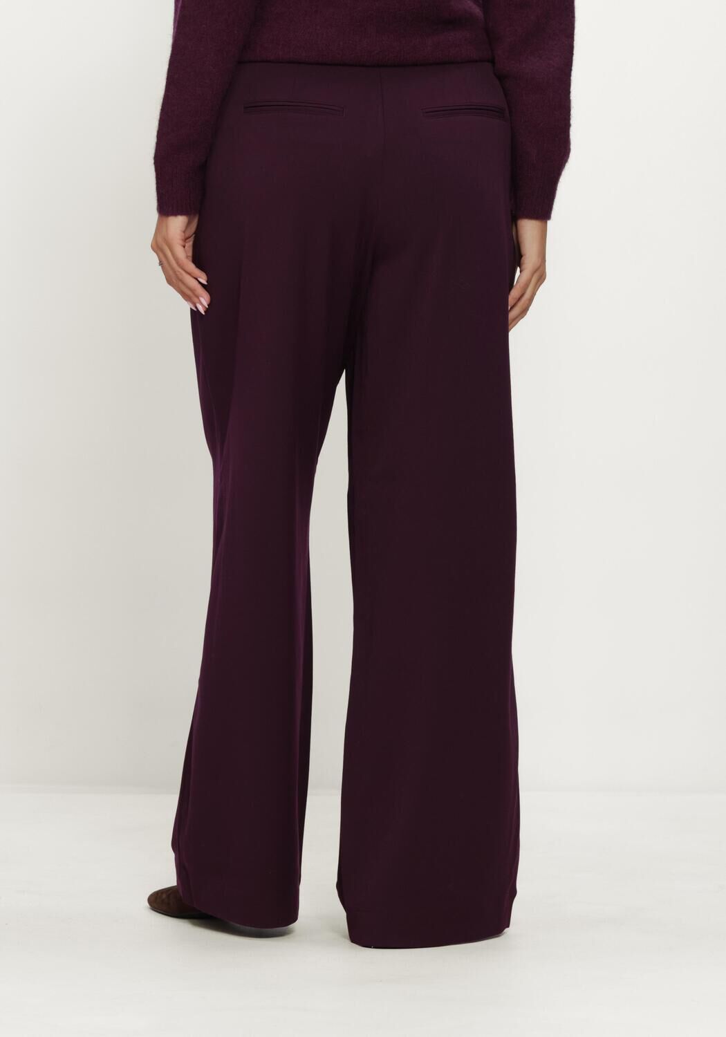 Bordeaux MSCH COPENHAGEN Hose MSCHHENRIKA HW PANTS - large