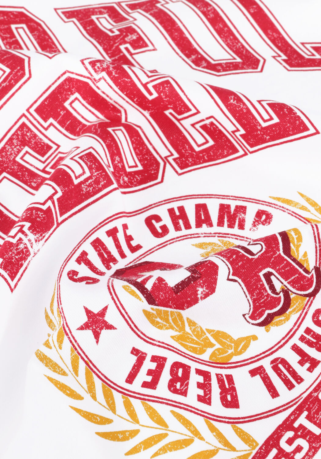 Wei&szlig;e COLOURFUL REBEL T-shirt CR VARSITY LOOSEFIT TEE - large