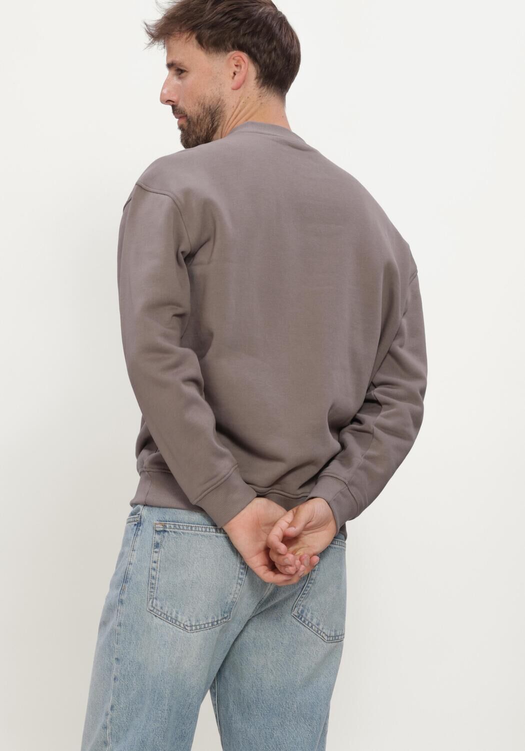 Taupe GENTI Pullover & Cardigans SWEAT CREW - large