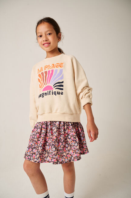 Mehrfarbige/Bunte TUMBLE 'N DRY Minirock POMPELMO - large