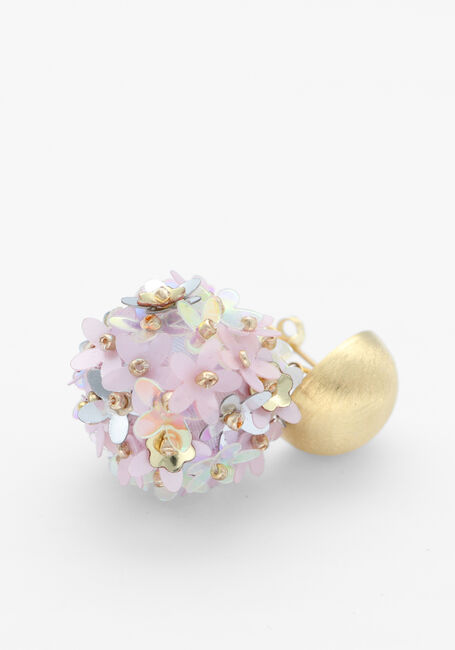 Goldfarbig LOTT. GIOIELLI Ohrringe SEQUIN FLOWER GLOBE M - large