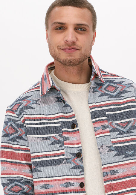 Blaue ANERKJENDT Overshirt AKHANKY JACQUARD OVERSHIRT - large