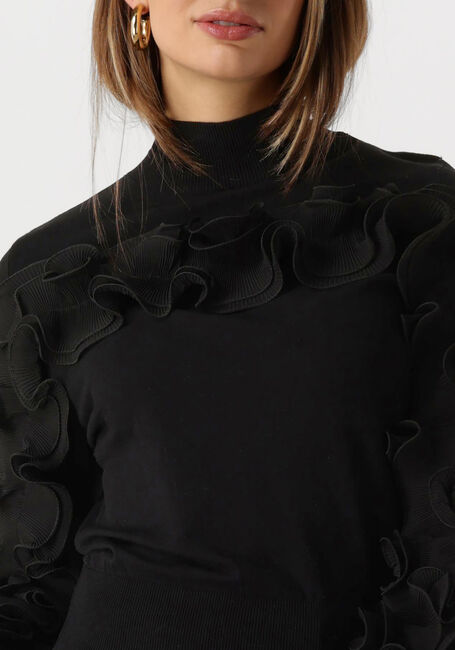 Schwarze JANSEN AMSTERDAM Pullover FN155 TOP BARBARA - large