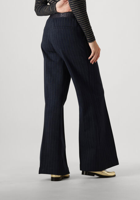 Blaue SUMMUM Hose TROUSERS BOOT CUT PUNTO VINTAGE STRIPE - large