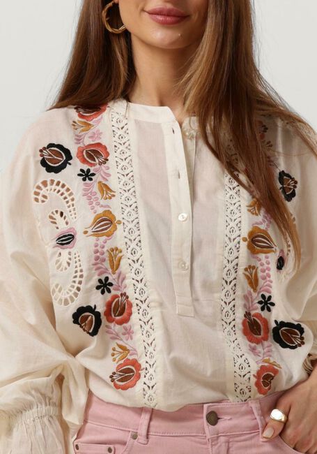 Nicht-gerade weiss SUMMUM Blusen BLOUSE FLOWER EMBROIDERY - large