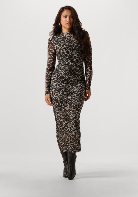 Braune NOTRE-V Maxikleid NV-GLENYS LEO MESH JURK - large