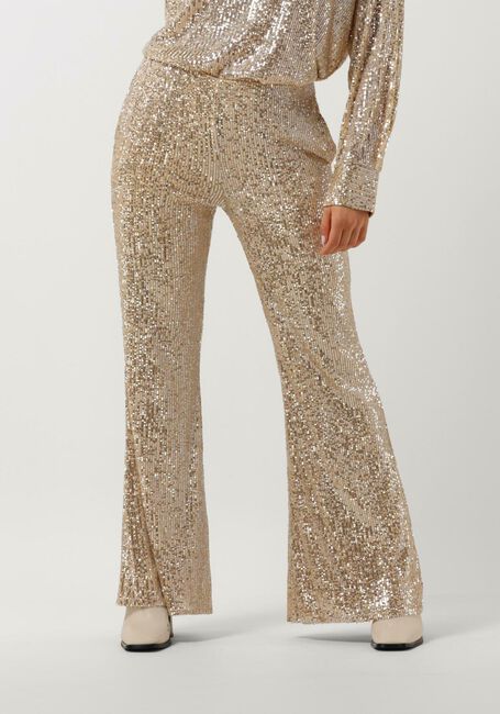 Goldfarbene SECOND FEMALE Hose SHINE ON TROUSERS - large