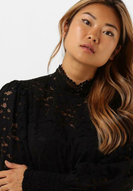 Schwarze ALIX THE LABEL Blusen LADIES KNITTED STRETCH LACE TOP - large