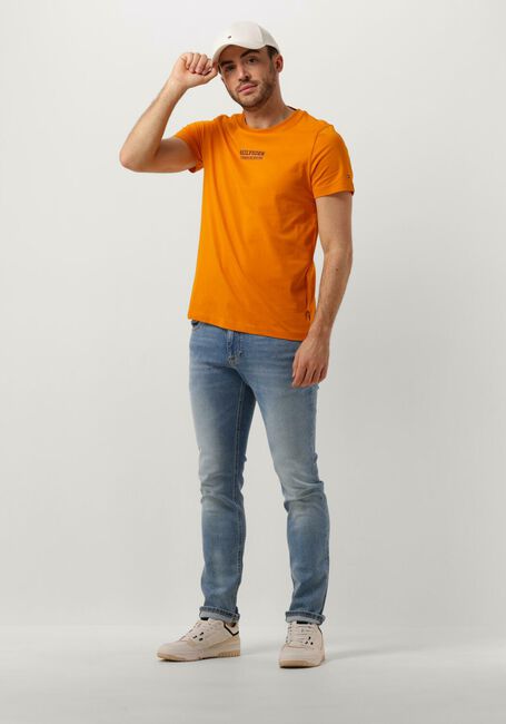 Orangene TOMMY HILFIGER T-shirt SMALL HILFIGER TEE - large
