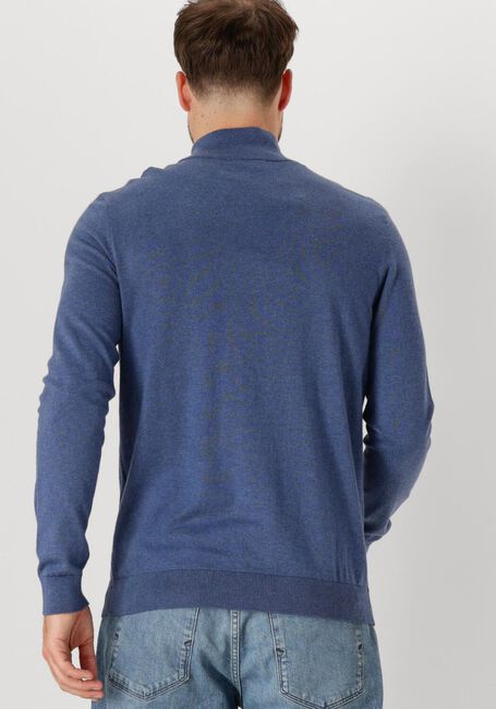 Blaue SELECTED HOMME Pullover SLHBERG HALF ZIP CARDIGAN NOOS - large