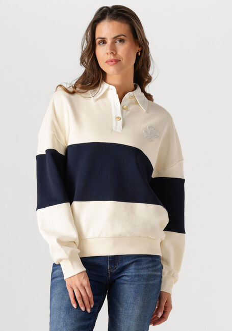 Mehrfarbige/Bunte TOMMY HILFIGER Sweatshirt GOLD BTN RUGBY FLEECE SWTSRT - large