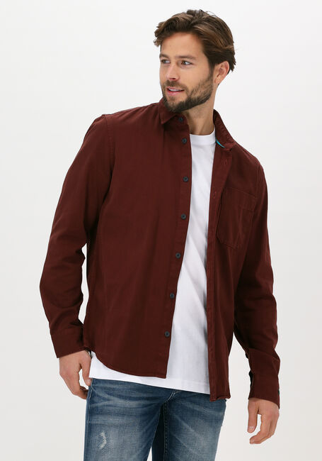 Bordeaux CAST IRON Casual-Oberhemd LONG SLEEVE SHIRT REGULAR FIT  - large