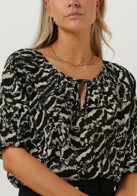 Graue VANILIA Blusen PUFF SLEEVE TOP - large