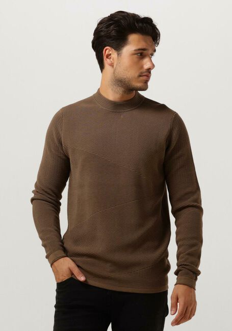 Braune CAST IRON Pullover MOCK NECK COTTON MODAL MOCKNECK - large