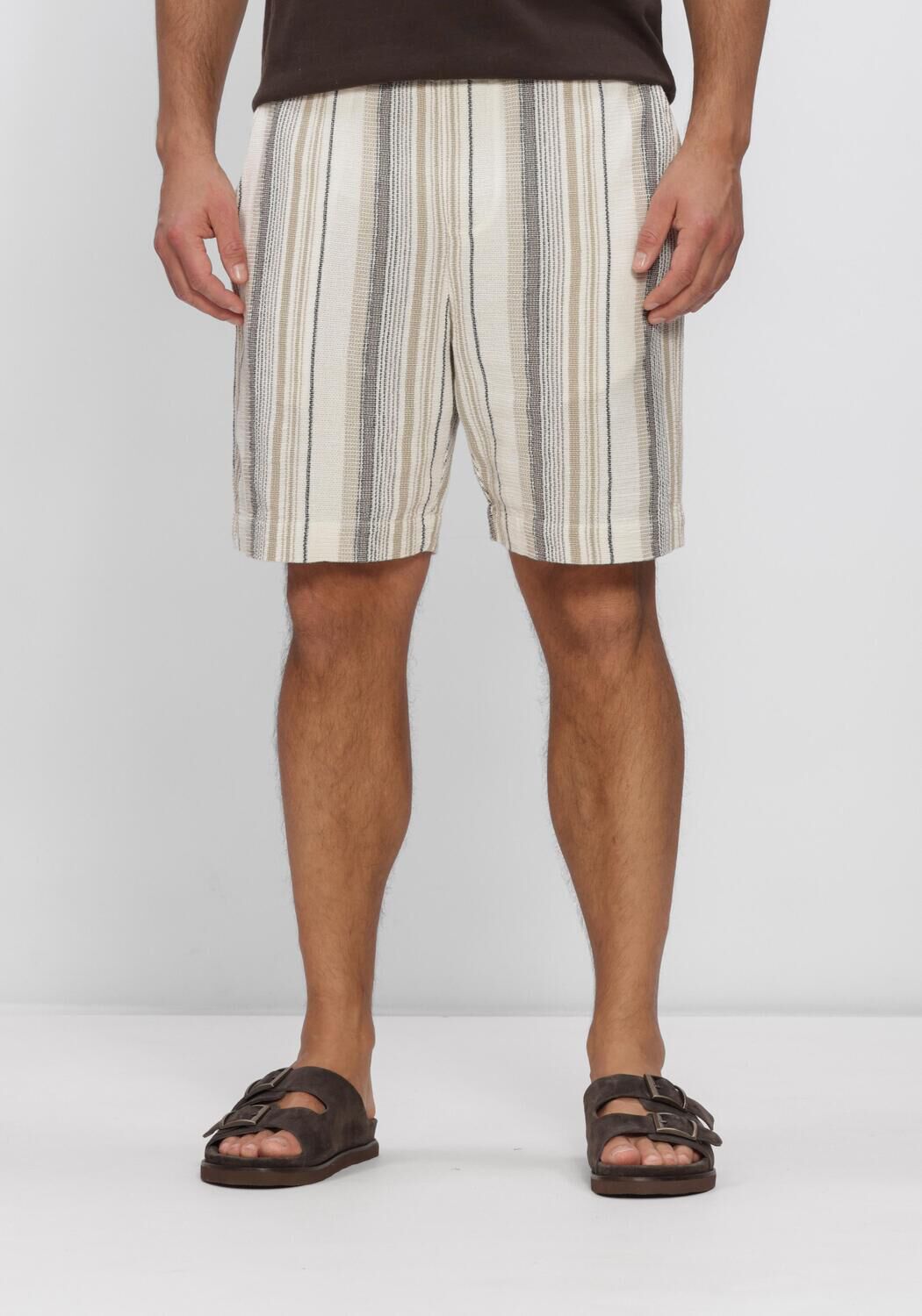 Beige SELECTED MEN Hosen SLHREGCAL SHORTS - large