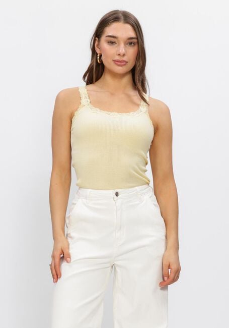 Gelbe ROSEMUNDE Top BABETTE DEEP BACK SILK TOP - large