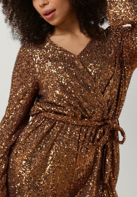 Bronzefarbene NOTRE-V Jumpsuit NV-BIBI PLAYSUIT GLITTER - large