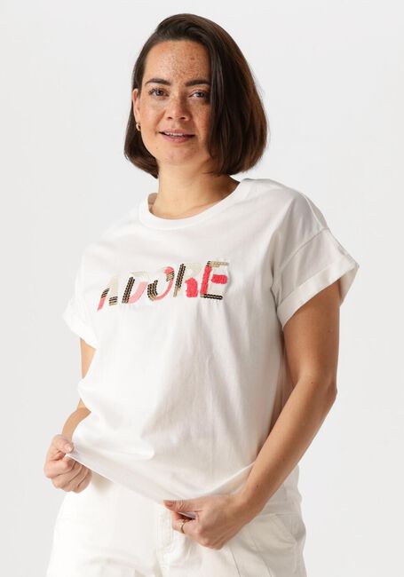 Weiße NUKUS T-shirt FEMKE SHIRT ADORE - large