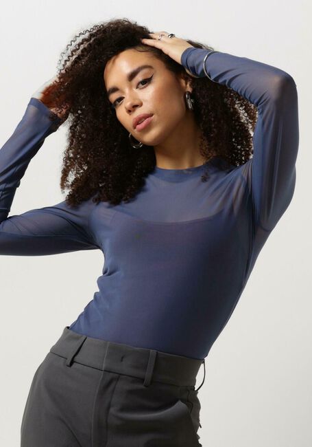 Blaue VANILIA Top MESH LONGSLEEVE - large
