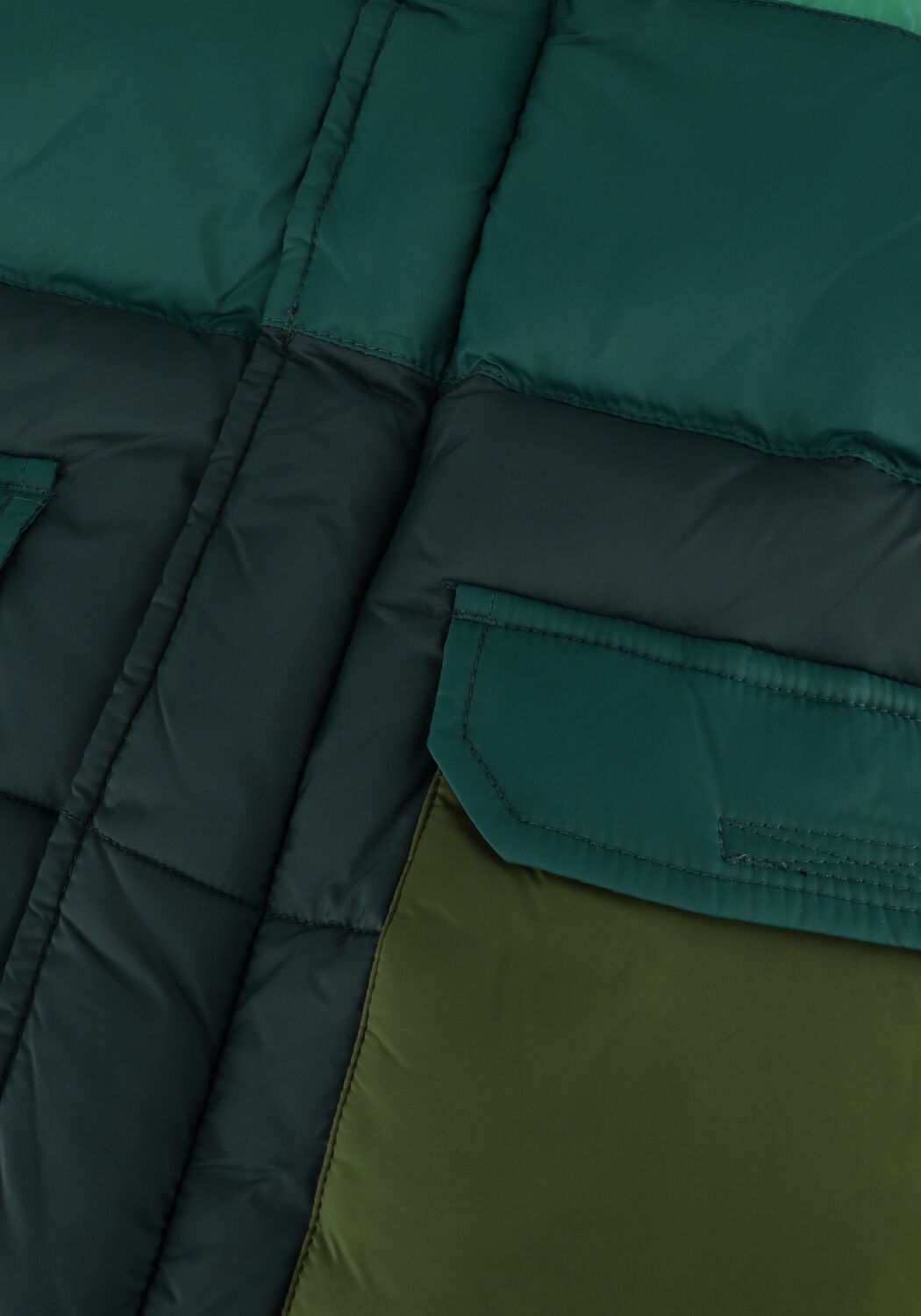 Gr&uuml;ne SCOTCH & SODA Wattierte Jack COLOURBLOCK PADDED JACKET - large