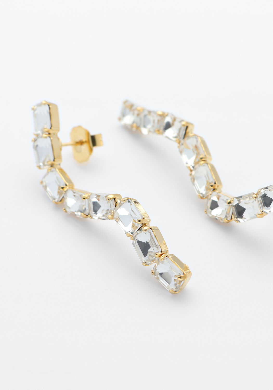 Goldfarbig LOTT. GIOIELLI Schmuck SNAKE EARRING - large