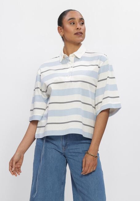 Graue SELECTED WOMEN Tops & T-shirts SLFRELAXED MELLIE 2/4 POLO - large