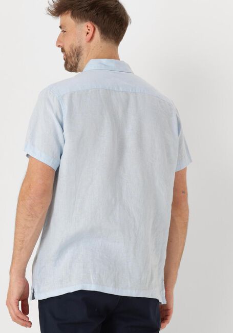 Hellblau SCOTCH & SODA Casual-Oberhemd SHORT-SLEEVED REGULAR FIT LINEN SHIRT - large