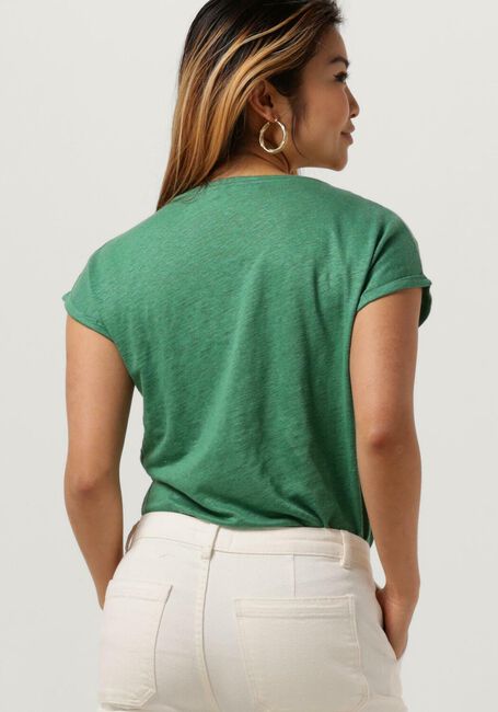Grüne BY-BAR T-shirt MILA ORGANIC LINEN TOP - large