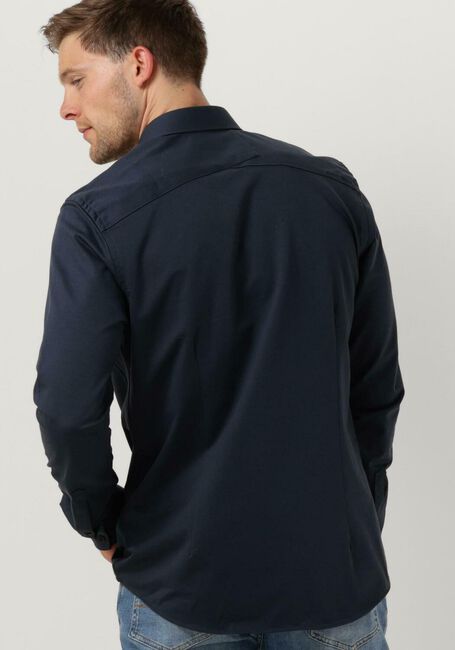 Dunkelblau CAST IRON Casual-Oberhemd LONG SLEEVE SHIRT TWILL JERSEY 2 TONE - large
