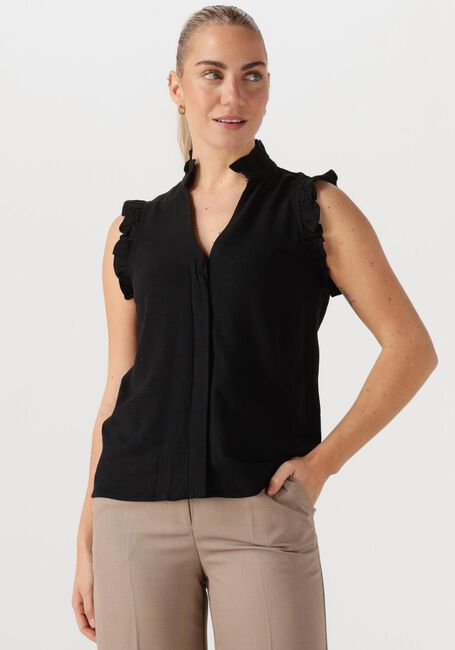 Schwarze SELECTED FEMME Top SLFVIVA SL RUFFLE TOP - large