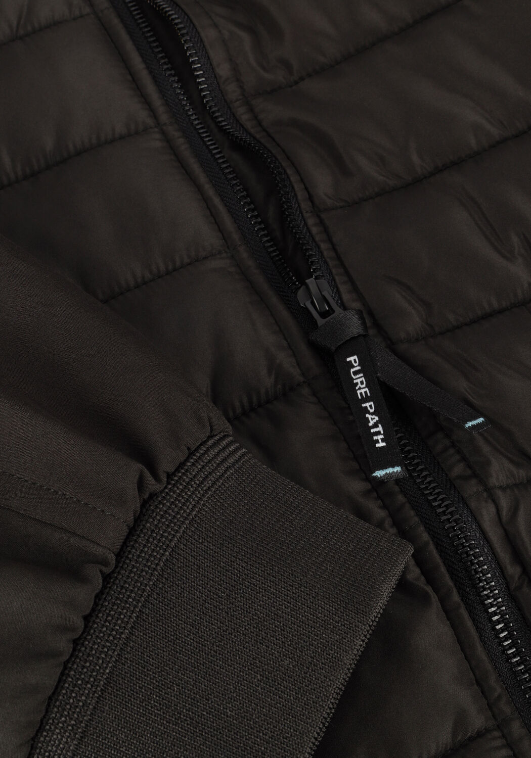 Schwarze PURE PATH Wattierte Jack REGULAR FIT PADDED JACKETS - large