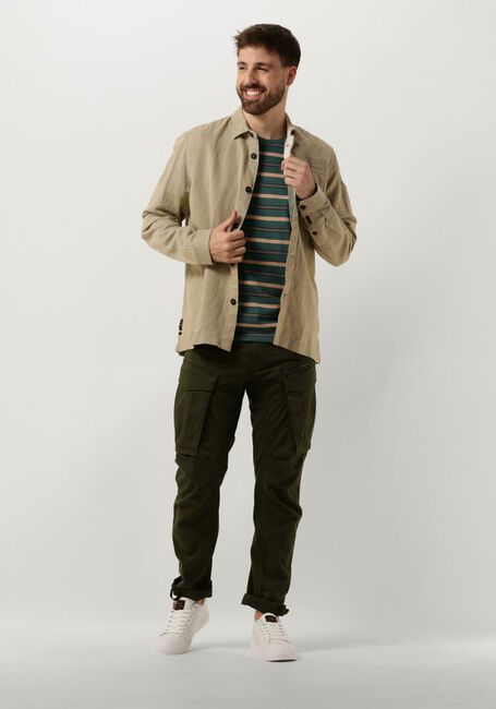 Grüne PME LEGEND T-shirt SHORT SLEEVE R-NECK YD STRIPE JERSEY - large